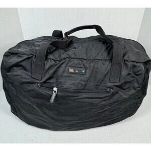 Gucci Black Nylon Packable Duffle Travel Bag Weekender with COA